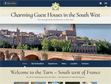 Tablet Screenshot of maisons-hotes-charme.com